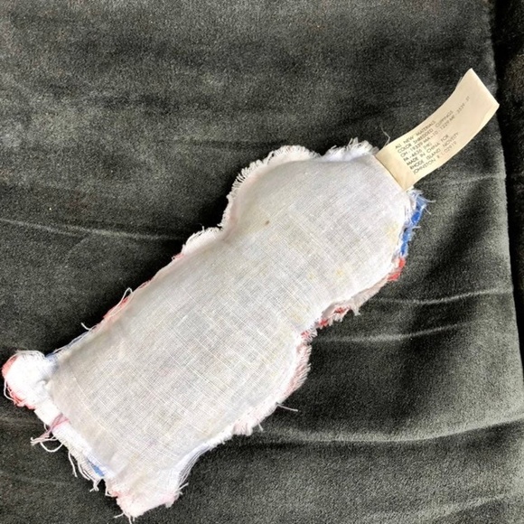 VINTAGE Halloween Decor Clown Cloth Toy Red, Blue, White - Picture 5 of 6